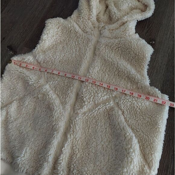 Zyia Active Cream Hooded Teddy Vest Size XL - Picture 8 of 8